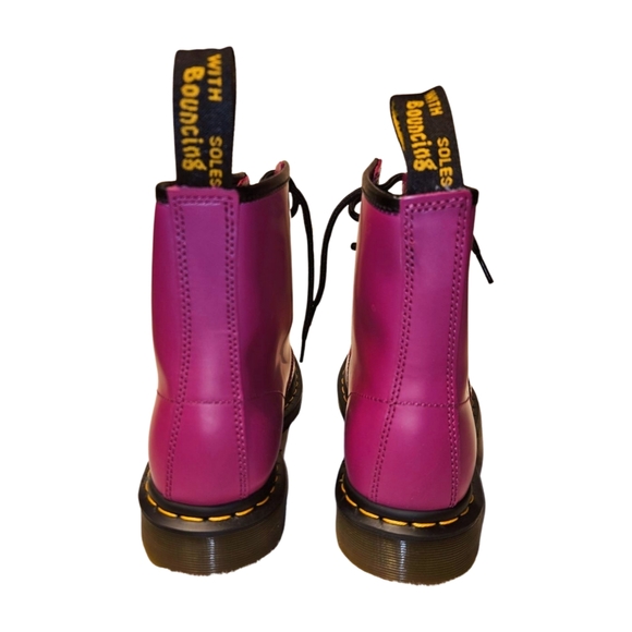 Dr. Martens NWOT Women's Pink 1460 Combat Lace-up Boots - Size 9 US, 41 EU - Picture 4 of 6